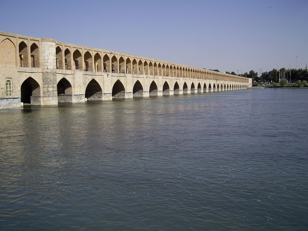 Siosepol Bridge in Isfahan - Iran