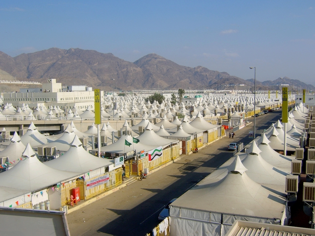Tent City of Mina in Saudi Arabia