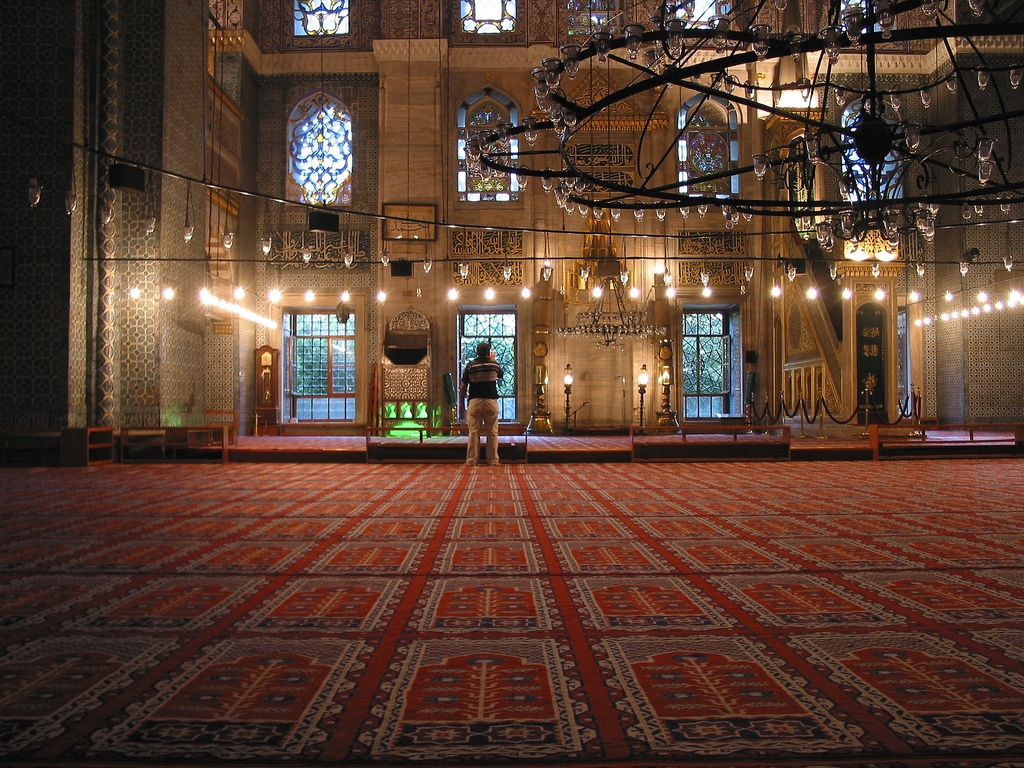 Yeni Cami in Istanbul - Turkey (prayer hall)